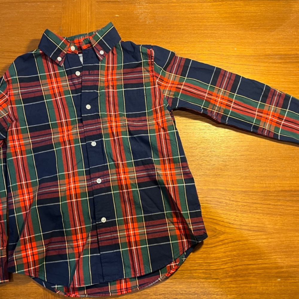 Jcrew Crewcuts NWT Plaid Button Down Oxford Boys 8